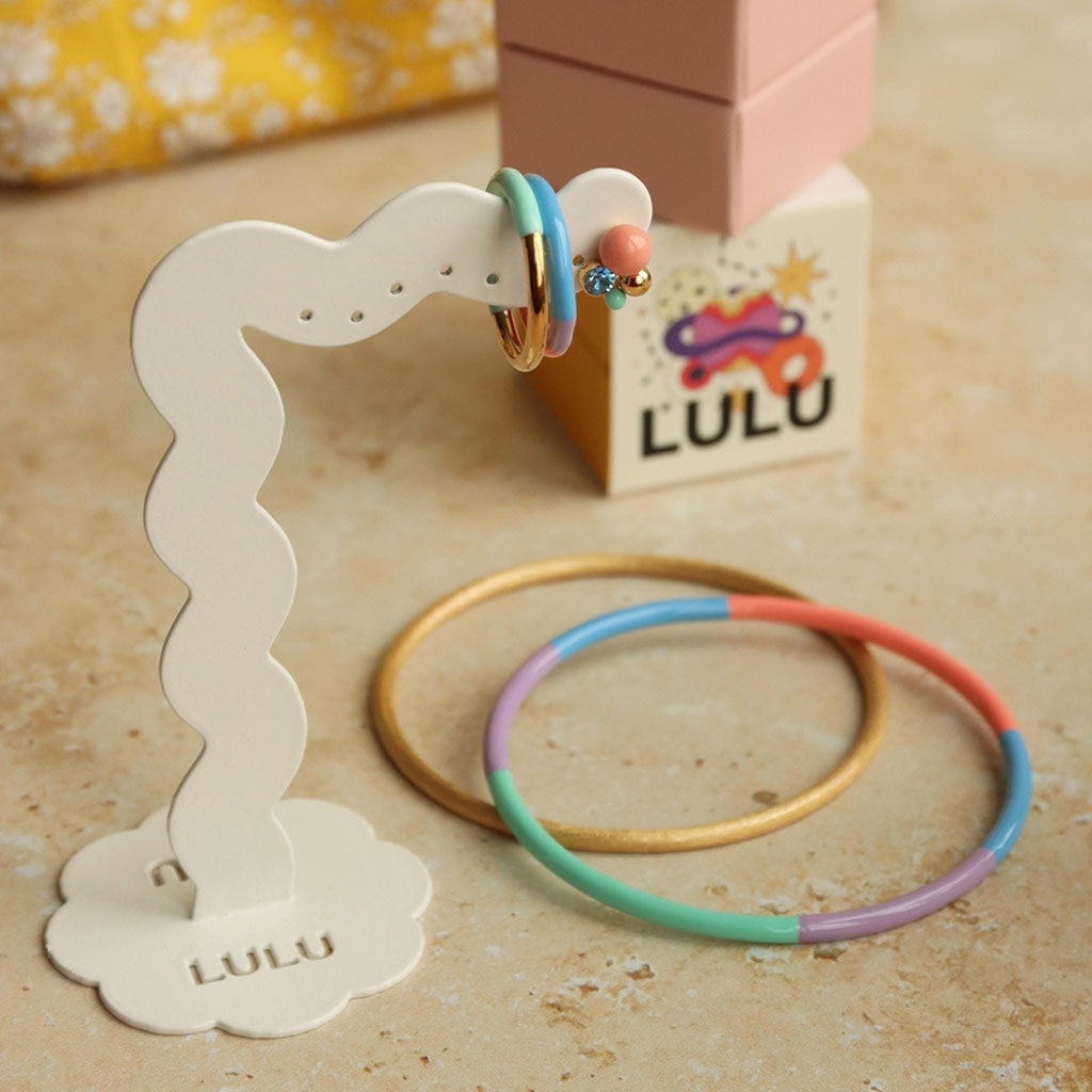 LULU Copenhagen Double Color Ring gold plated Rings Gold/Mint