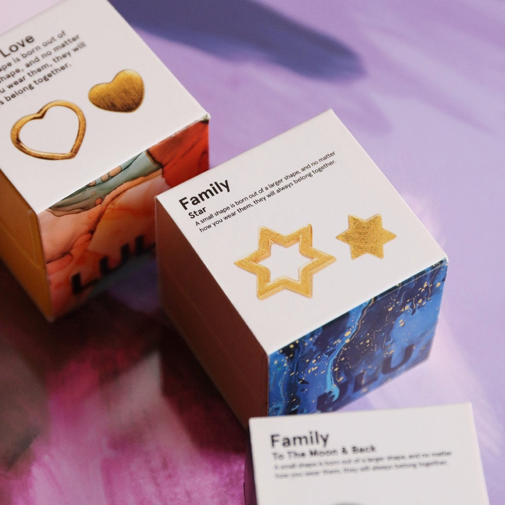 LULU Copenhagen Family Star earrings pair Earrings, pairs Silver