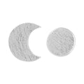 Family To The Moon And Back earrings pair - Silver