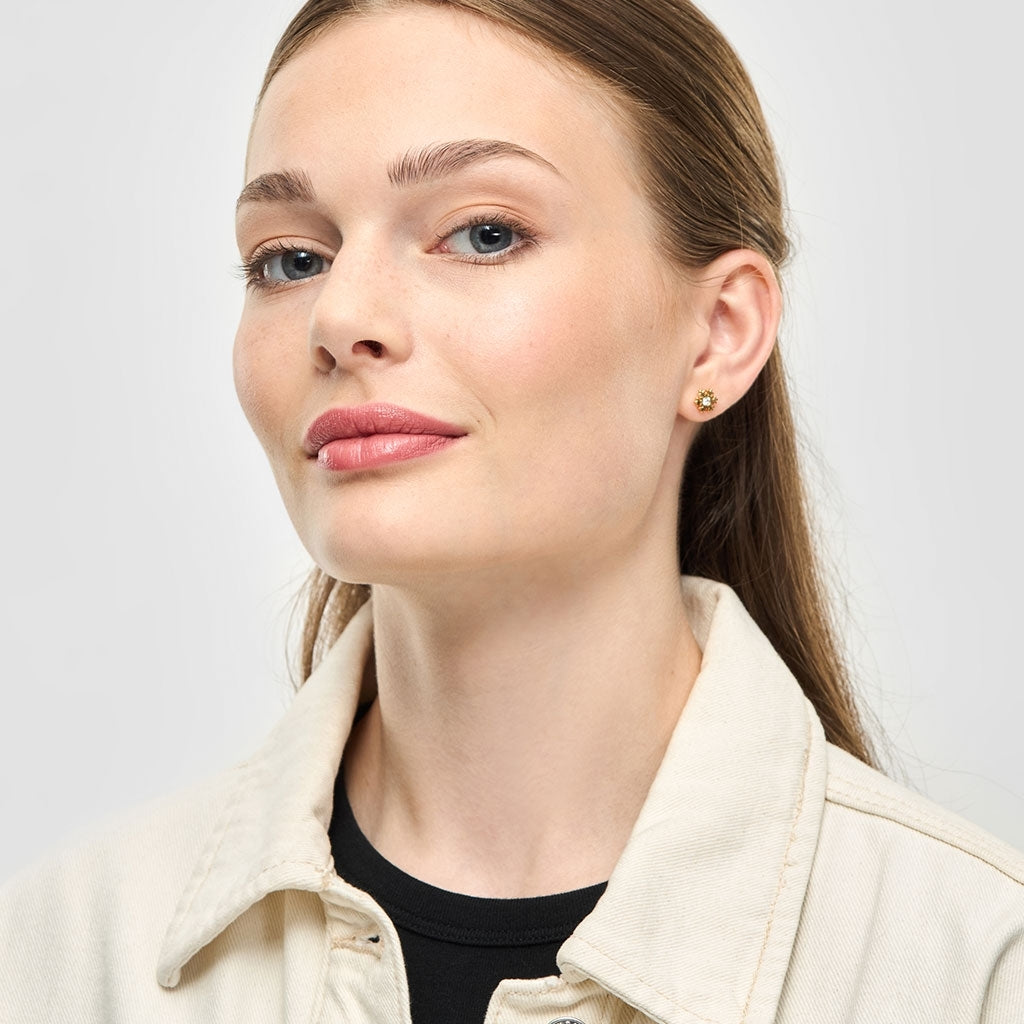 LULU Copenhagen Flake earring 1 pcs Ear stud, 1 pcs Gold plated