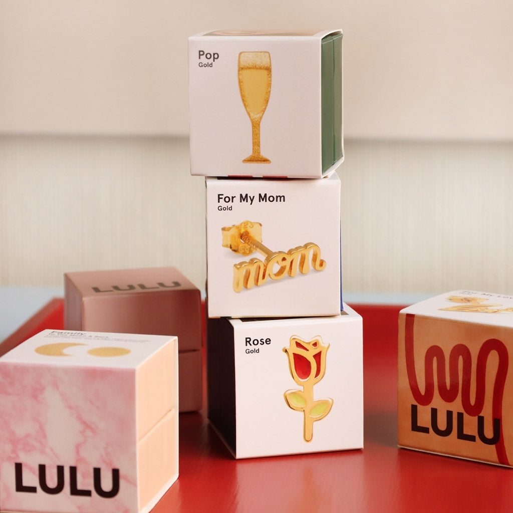 LULU Copenhagen For My Mom earring 1 pcs Ear stud, 1 pcs Gold plated