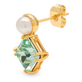 Gala The Square earring 1 pcs - Gold plated