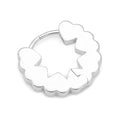 Heart Hoops pair - Silver Plated