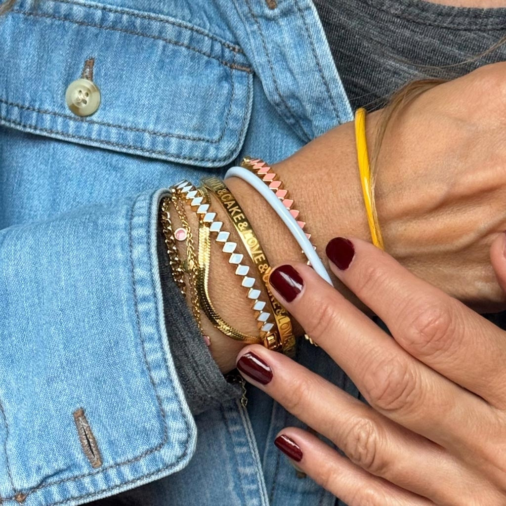 LULU Copenhagen Love & Cake Bangle - Gold Plated Bracelets Gold plated