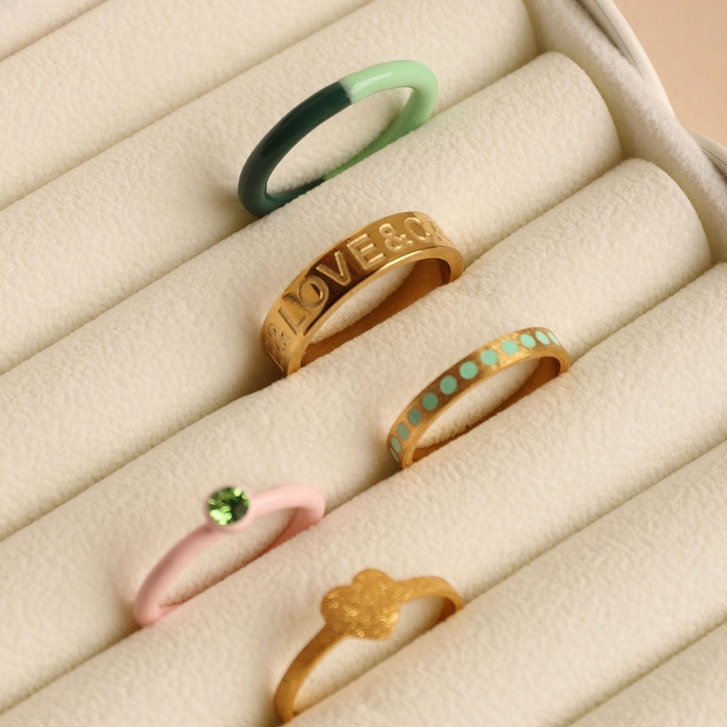 LULU Copenhagen Love & Cake Ring - Gold Plated Rings Gold plated
