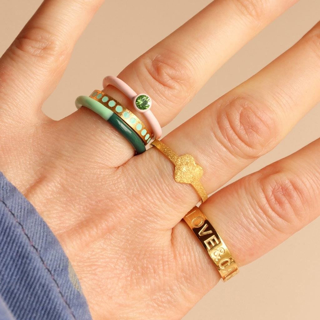 LULU Copenhagen Love Ring Rings Gold plated