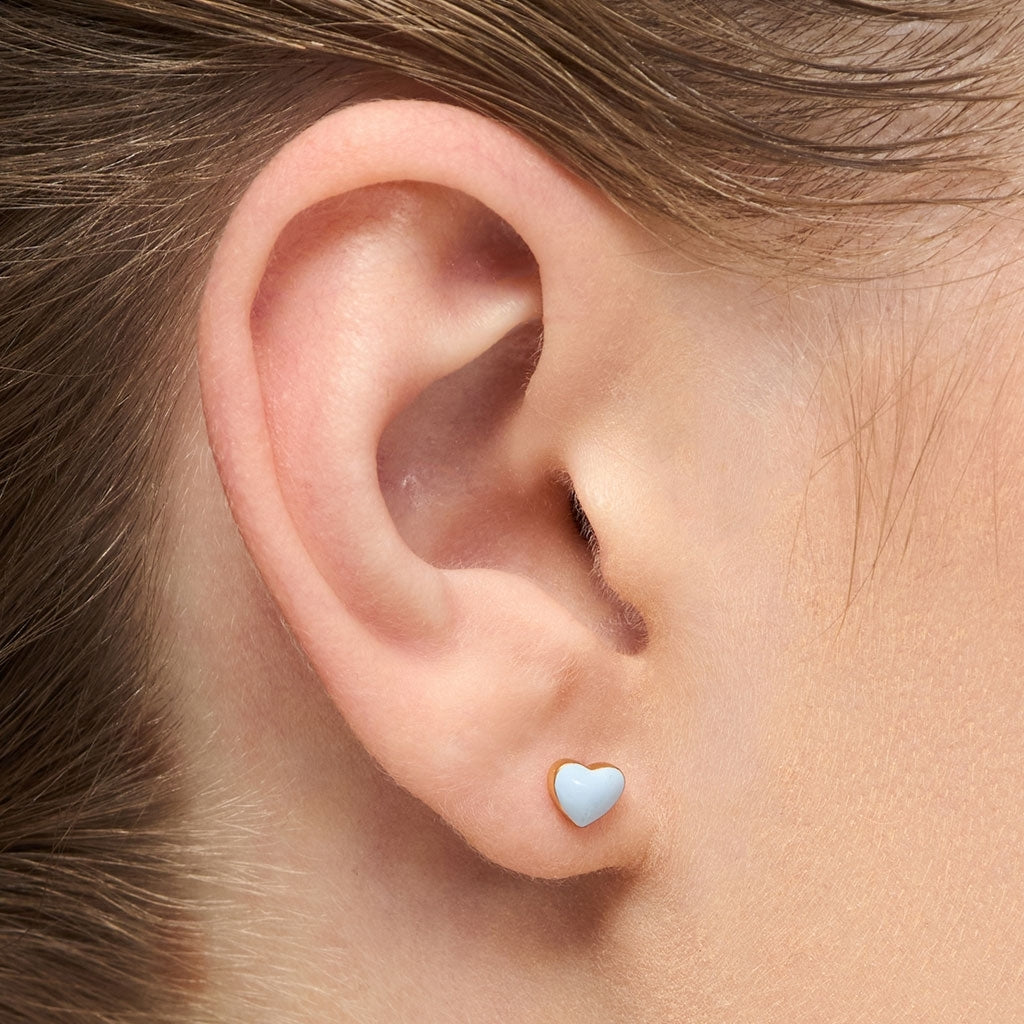 LULU Copenhagen Love U earring 1 pcs Ear stud, 1 pcs Skyride Blue