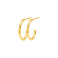 Non Hoops Small pair - Gold plated