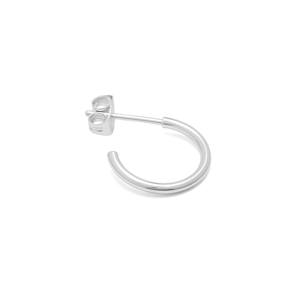 LULU Copenhagen Non Hoops Small pair Hoops Silver Plated