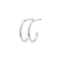 Non Hoops Small pair - Silver Plated