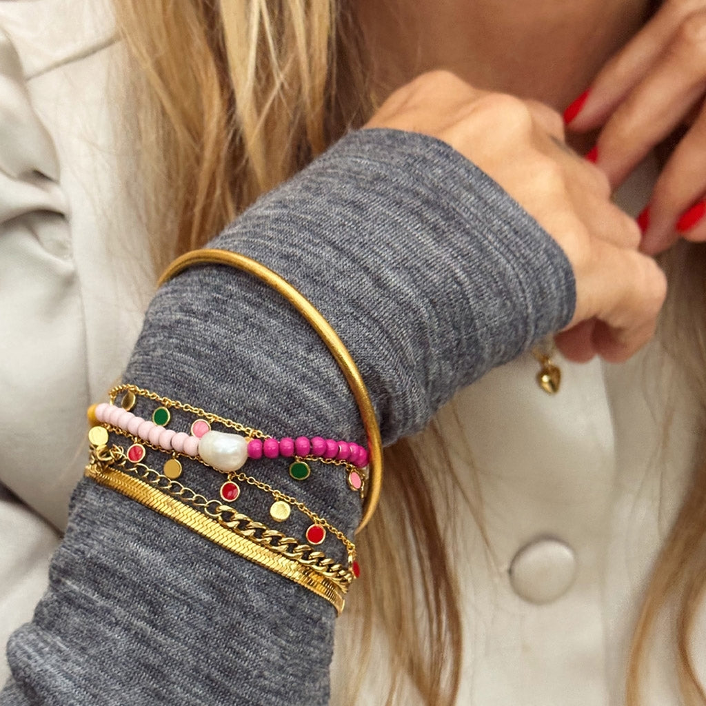 LULU Copenhagen Panzer Bracelet gold plated Bracelets Gold plated