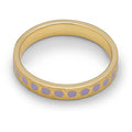 Pattern Ring gold plated - Purple