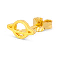 Saturn earring 1 pcs - Gold plated