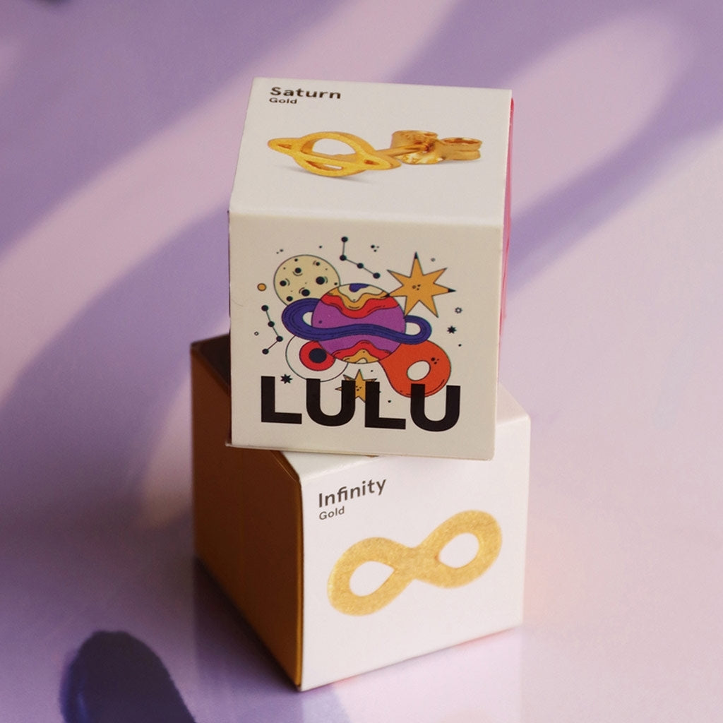 LULU Copenhagen Saturn earring 1 pcs Ear stud, 1 pcs Gold plated