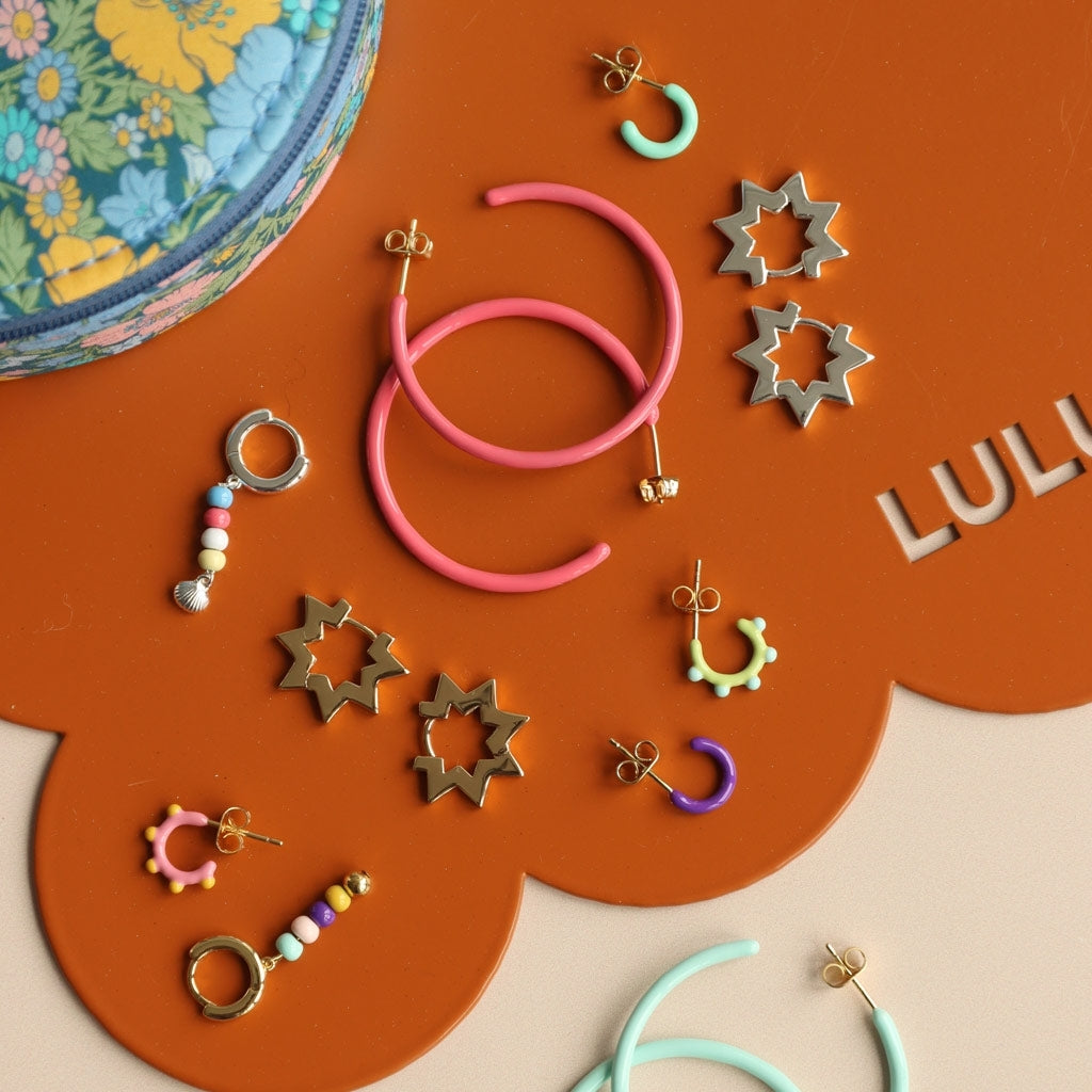LULU Copenhagen Summer Gold earring 1 pcs Ear stud, 1 pcs Gold plated