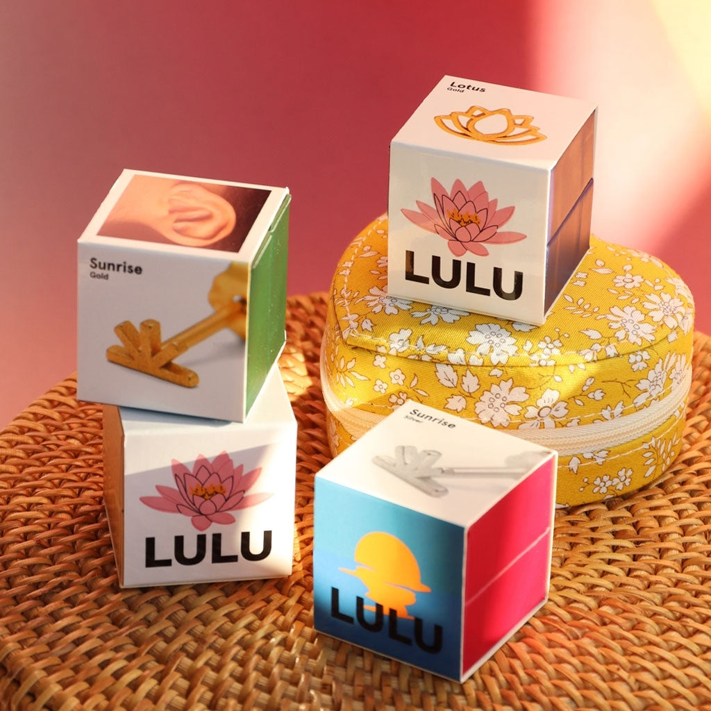 LULU Copenhagen Sunrise earring 1 pcs Ear stud, 1 pcs Gold plated