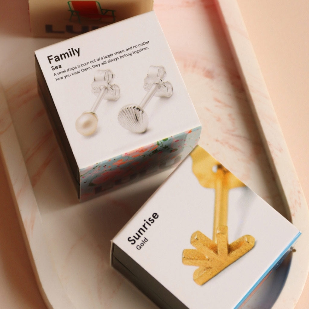 LULU Copenhagen Sunrise earring 1 pcs Ear stud, 1 pcs Gold plated