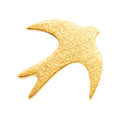 Swallow earring 1 pcs - Gold plated