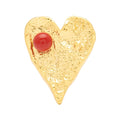 Sweet Heart earring 1 pcs - Passion Red