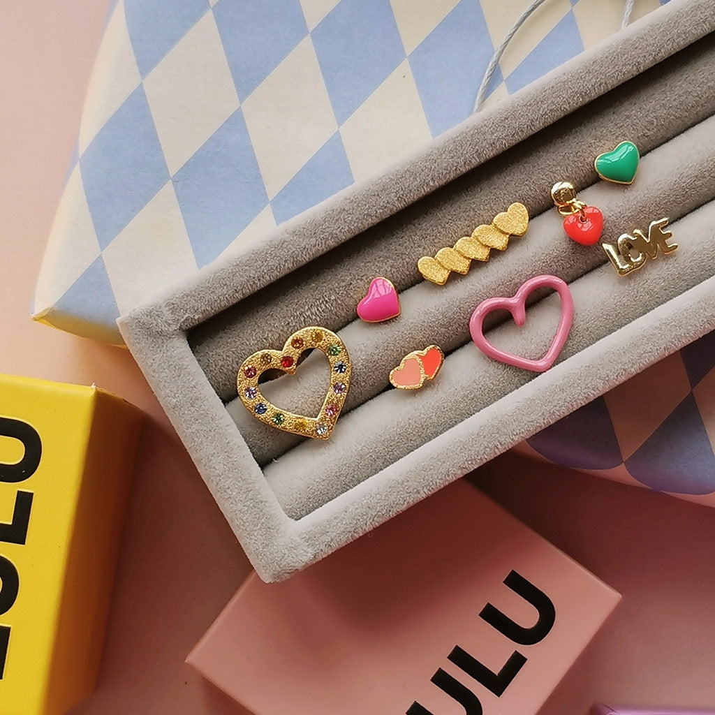 LULU Copenhagen Love U Dangling earring 1 pcs Ear stud, 1 pcs Light Green