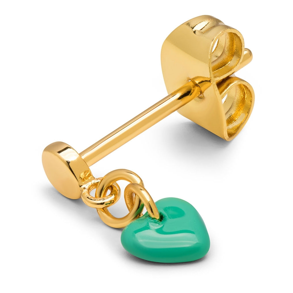 LULU Copenhagen Love U Dangling earring 1 pcs Ear stud, 1 pcs Light Green