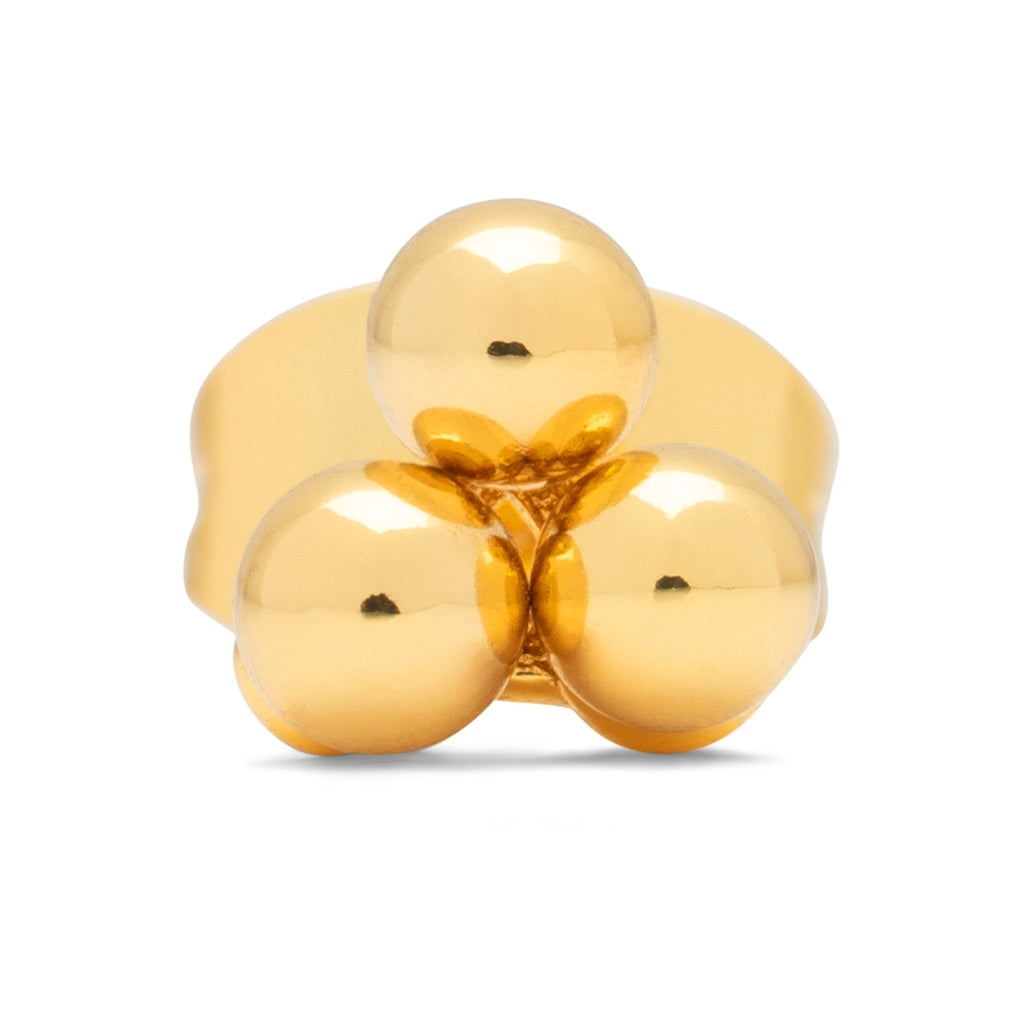 LULU Copenhagen Trio earring 1 pcs Ear stud, 1 pcs Gold plated