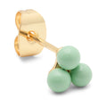 Trio earring 1 pcs - enamel - Seasalt Green